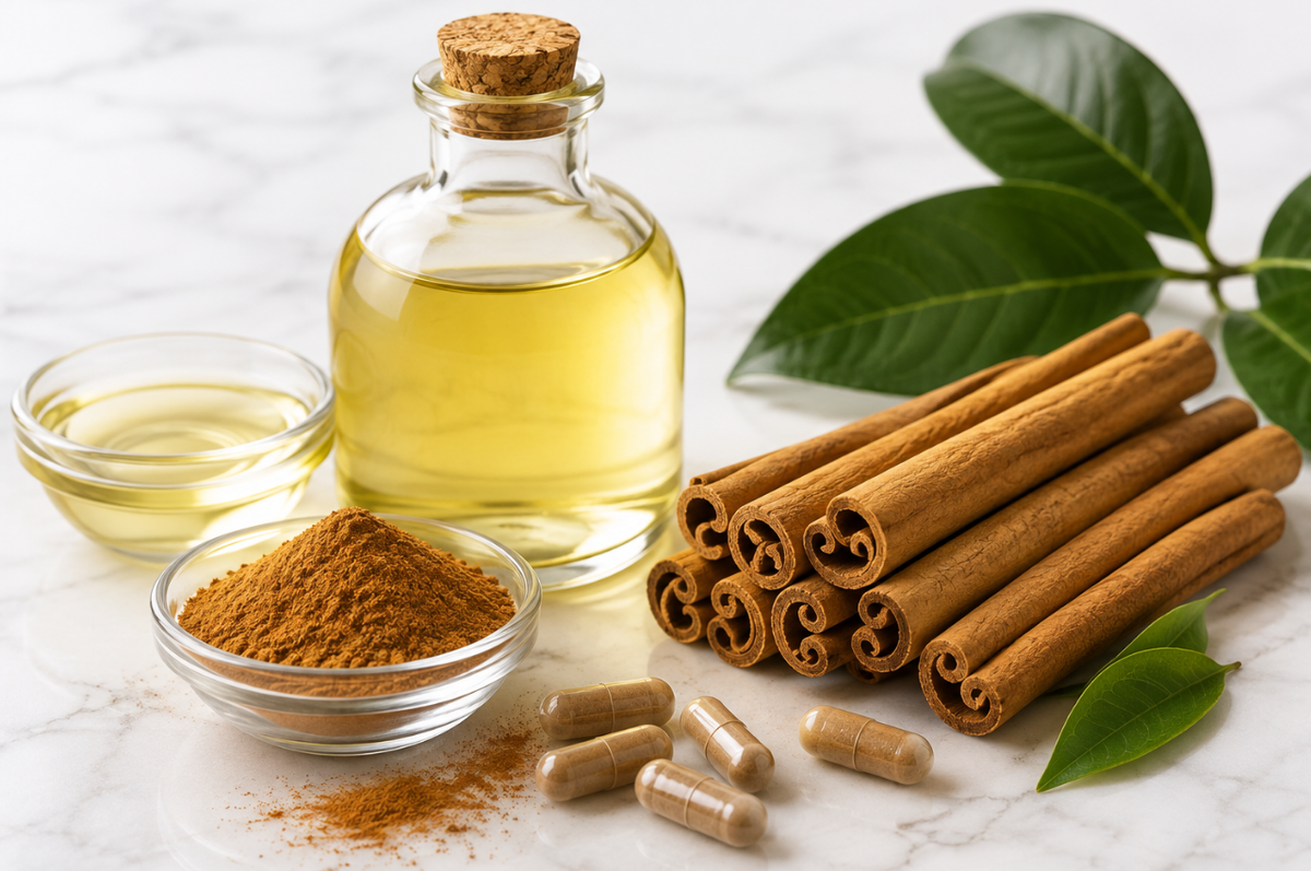 Ceylon cinnamon sticks with MCT oil and cinnamon extract